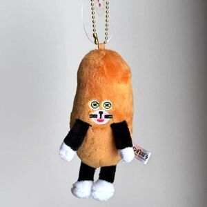 Pandorobo bread thief picture book cat  character mini plush keychain